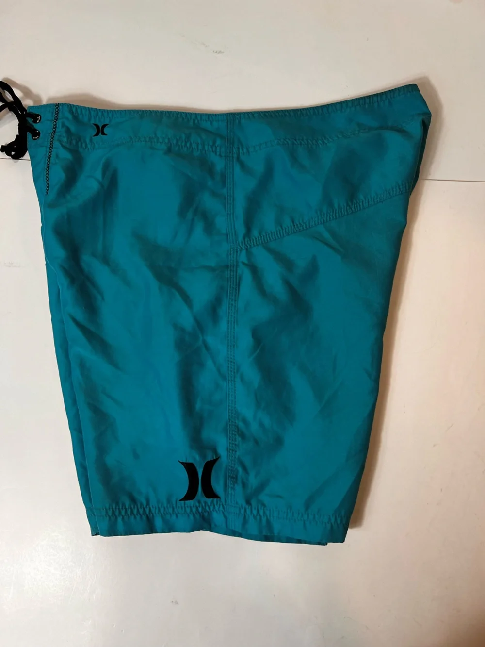 Hurley Men's Teal Board Shorts with Black Accents